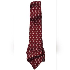 Salvatore Ferragamo Red Patterned Tie
